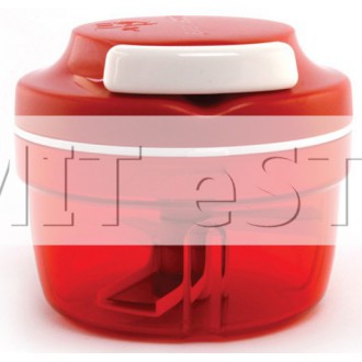 Tupperware Turbo Chopper 300ml (Red) Fast Cooking Baby Food Cutting Knife  Cuts