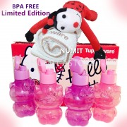 Tupperware Hello Kitty 4x425ml Eco Bottles + Limited Edition LadyBug Toy with Soft Tower