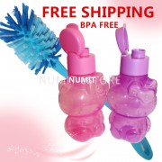 Tupperware Hello Kitty BPA FREE Eco Bottles 2x425ml + Durable Brush x 1